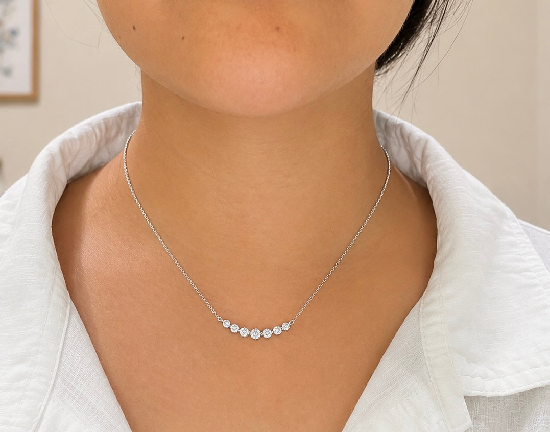 The "Lucky You" Necklace in 10K Gold with Laboratory Grown Diamonds