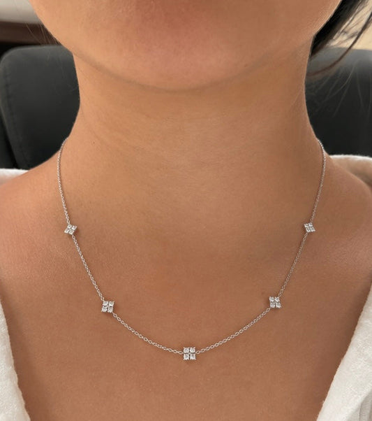 The "Overachiever" Necklace in 14K Gold with Laboratory Grown Diamonds