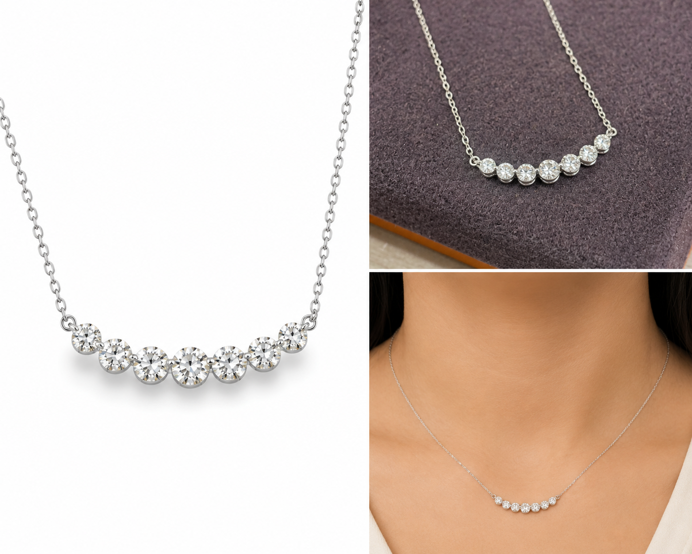 The "Lucky You" Necklace in 10K Gold with Laboratory Grown Diamonds
